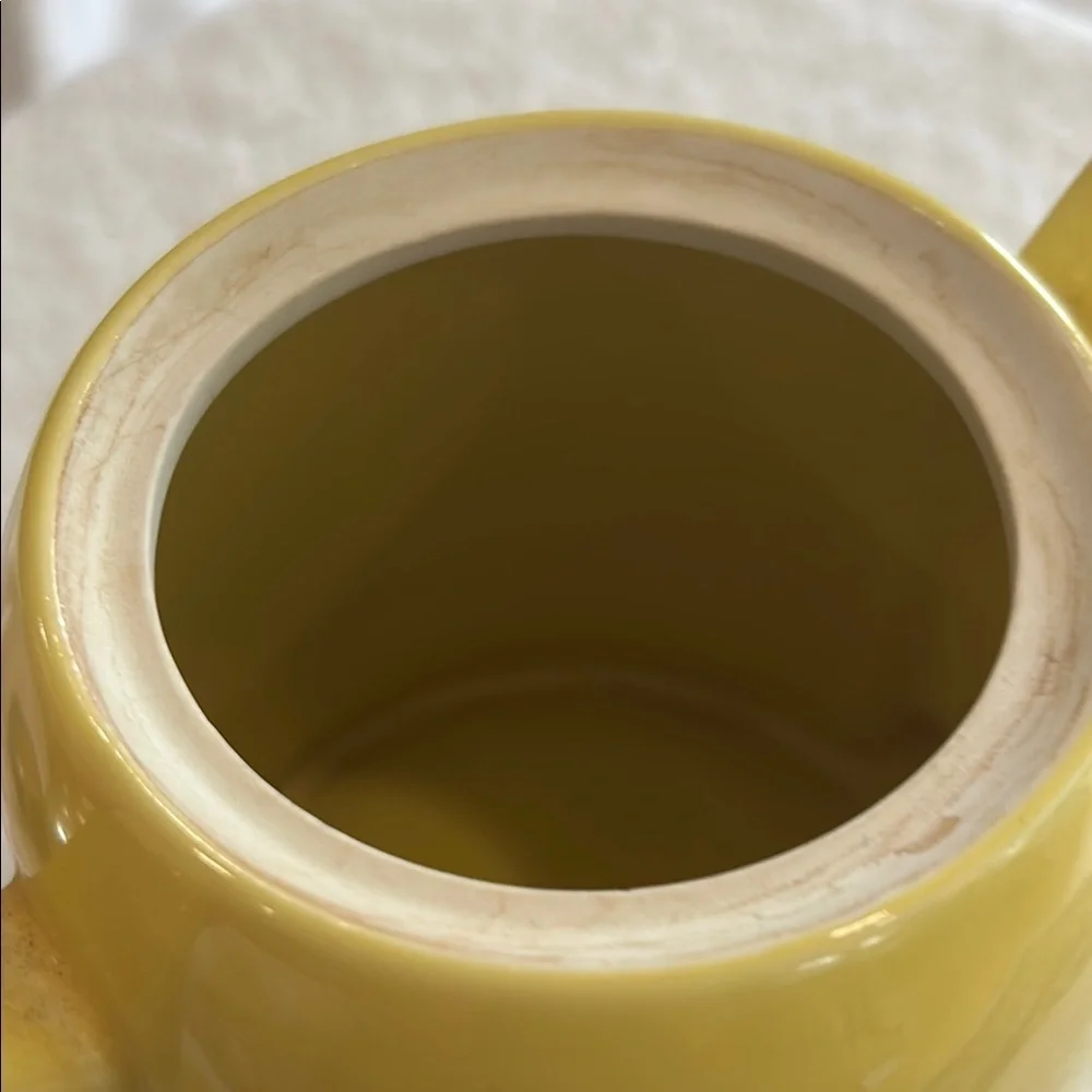 Vintage MCM Hall Yellow Teapot with Aluminum Cosy